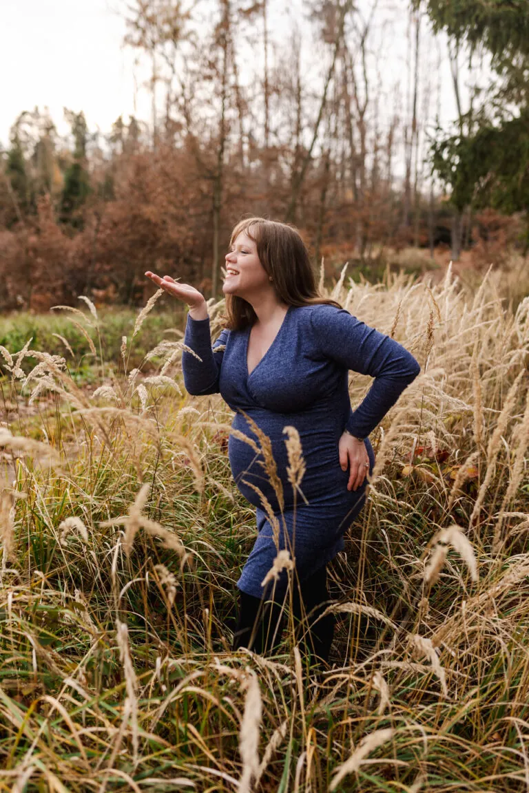 Focení v podzimním listí — fotografka Jana Polová